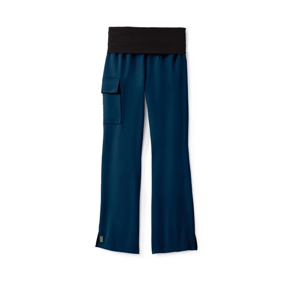 Navy XXL Medline Ocean AVE Wide Waistband Stretch Scrub Pants